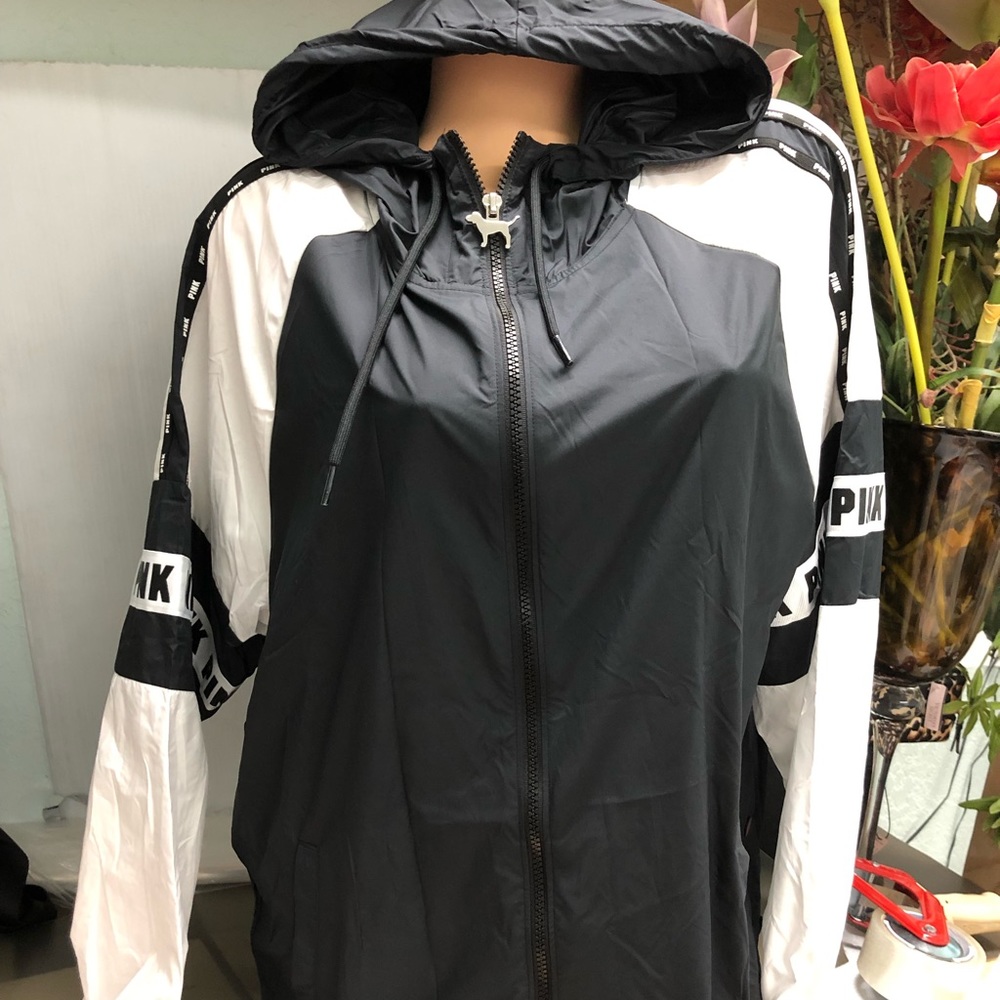 Victoria’s Secret Pink Colorblock Full Zip Anorak